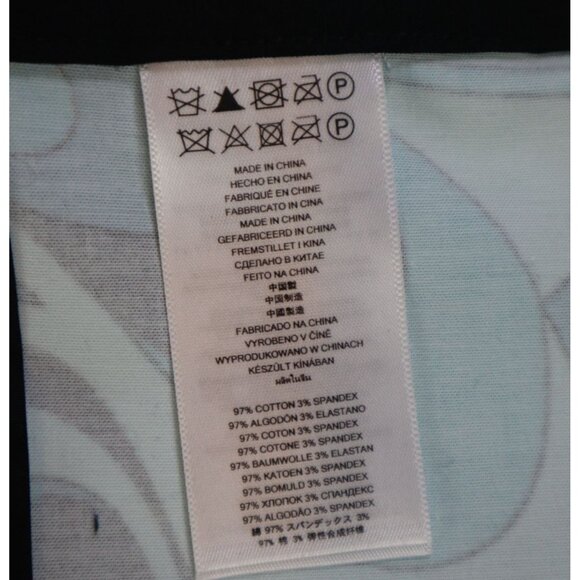 Michael Michael Kors Womens Size‎ 8 Swirl Print Shorts Blue & Black Mid-Rise - Picture 9 of 14